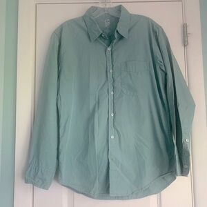 BARNEYS MENS COTTON BUTTON DOWN 
SAGE GREEN SIZE MED